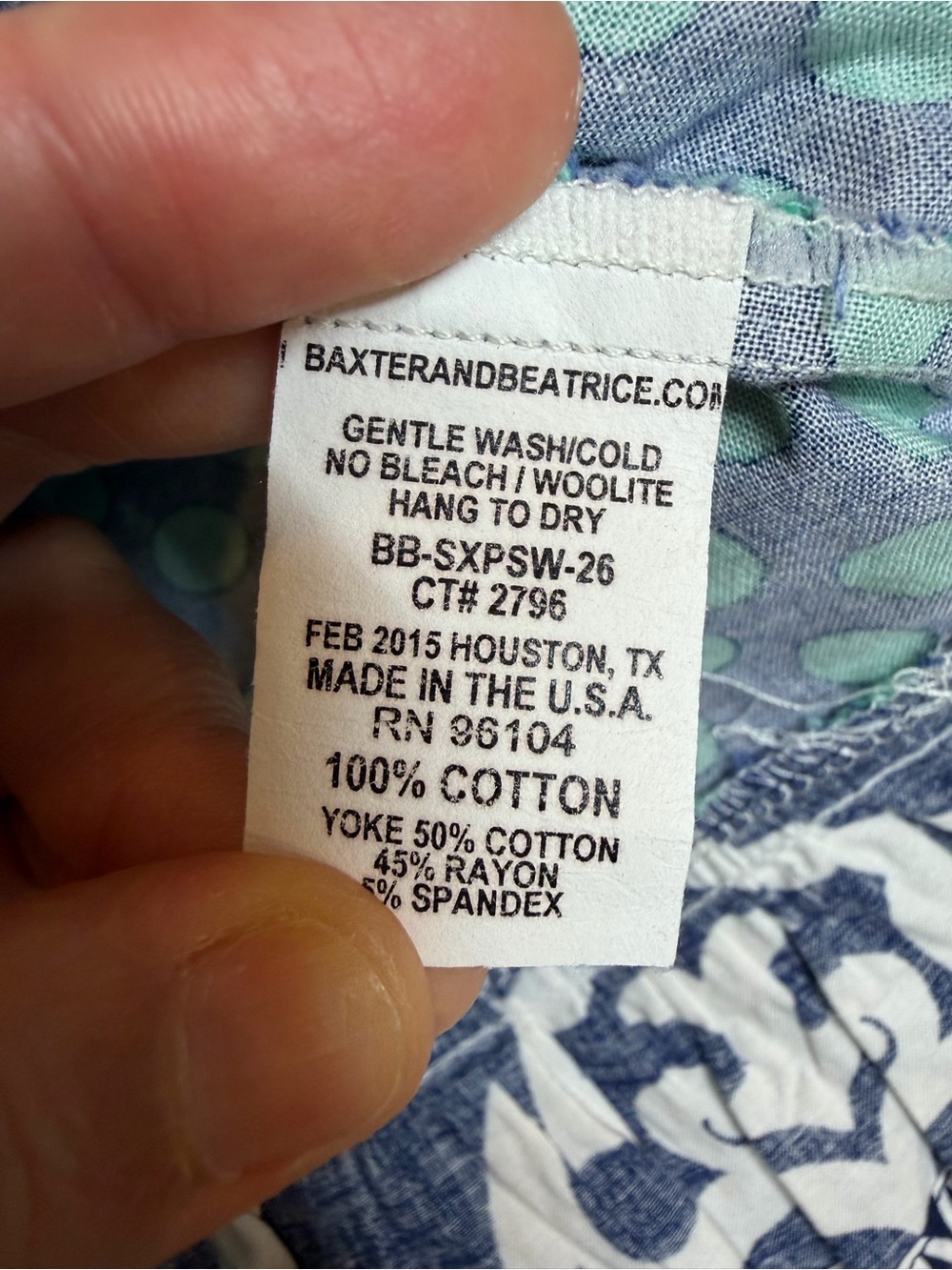 Baxter & Beatrice Girls' Blue & Teal Polka Dot Summer Dress size 5 - Picture 5 of 7